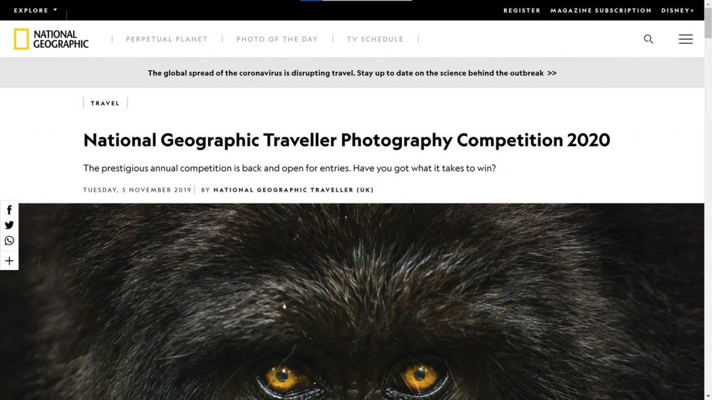 National Geographic Traveller Photography Competiton
